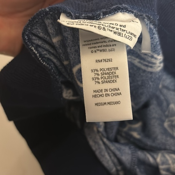 Harry Potter Women’s Dark Blue Super Soft Plush Fleece Pajama Pants Size Medium - Picture 5 of 7